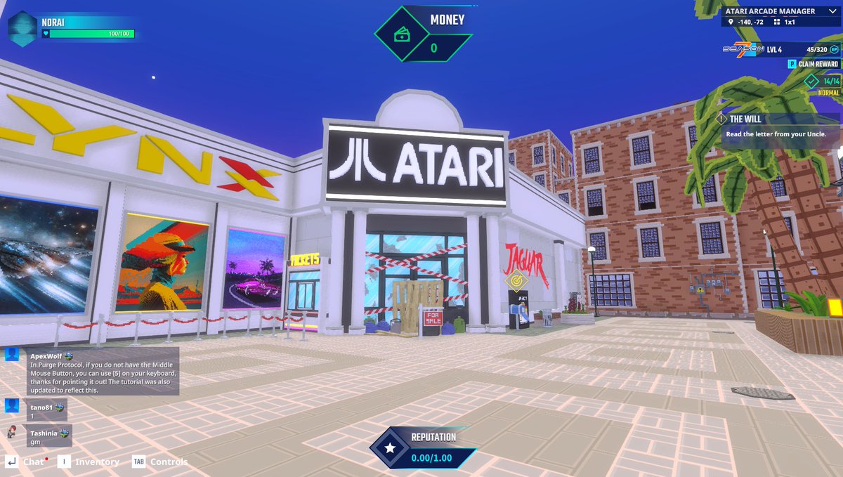 ID check passed—made it into the Atari club in The Sandbox Season 7. <a href="/TheSandboxGame/">The Sandbox</a>  tsbga.me/TheSandbox #Season7
