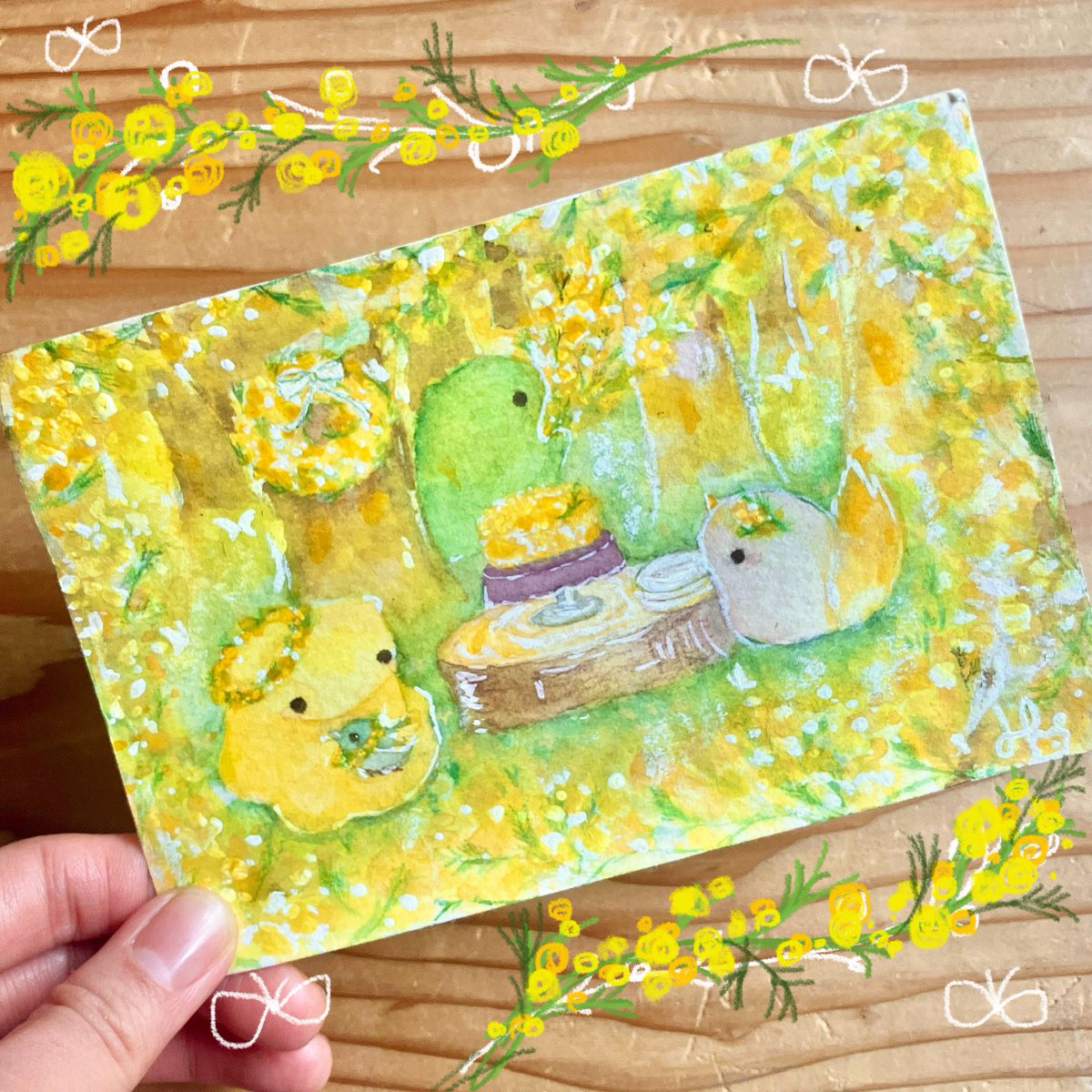 _gao_gaoo's tweet photo. もふもふミモザお茶会🌼🌿

#がおぐらし https://t.co/V3hL1nOoJ6