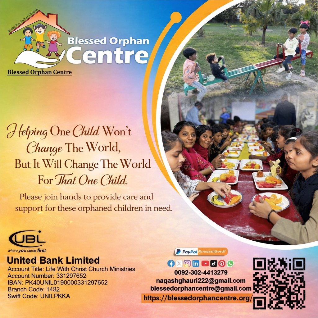 CentreBlessed's tweet image. Heling one child won't change the world, But it will change the world for that one child.
Please join hands to provide care and support for these orphaned children in need. blessedorphancentre@gmail.com
blessedorphancentre.org
#SupportInNeed #childwelfare #viralpost2025シ2025