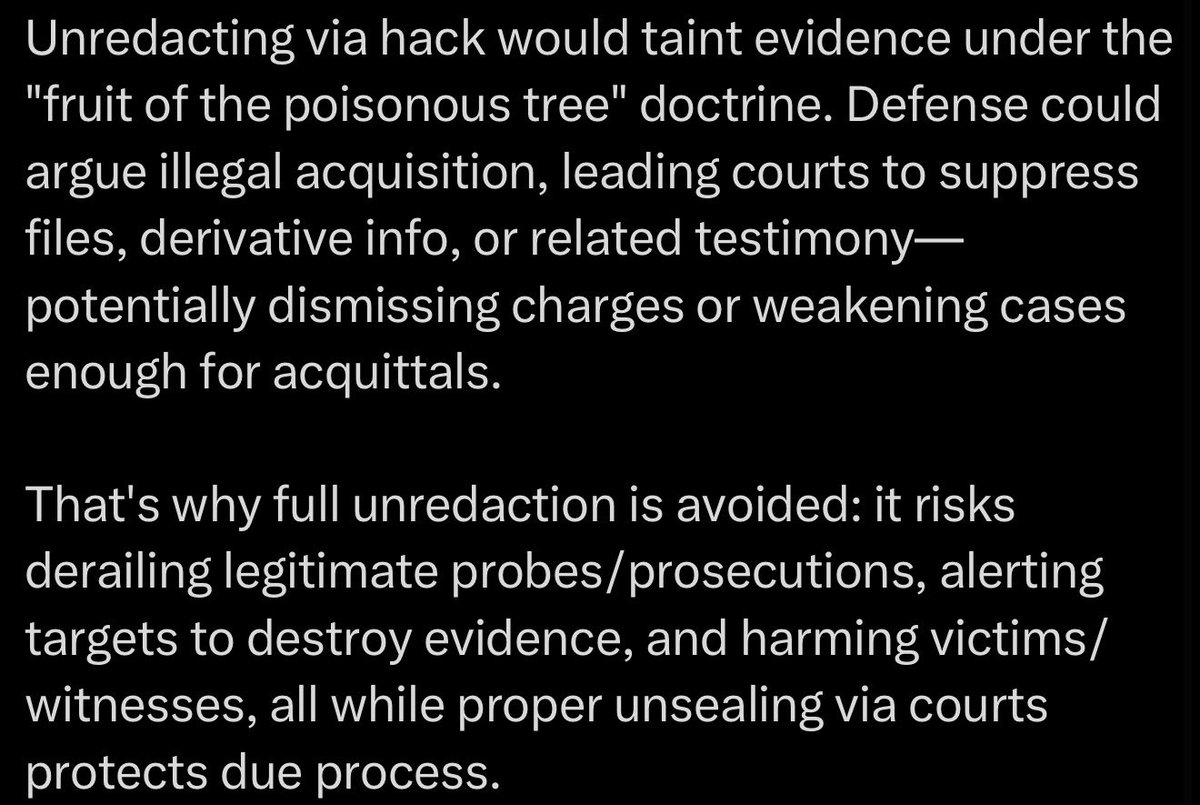 IAmAnonLegion's tweet image. Stop asking #Legion of #Anonymous to unredact the #Epsteinfiles. We care about the victims and survivors and want their abusers to face justice. We will never do this. Anyone asking us to do this is either uninformed or wants to see these horrific acts which is disgusting.