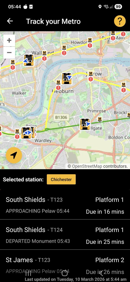 Juliewar20's tweet photo. @My_Metro Thanks. Where is it now. There seems to nothing till around 6.10 https://t.co/MdRwao0fH2