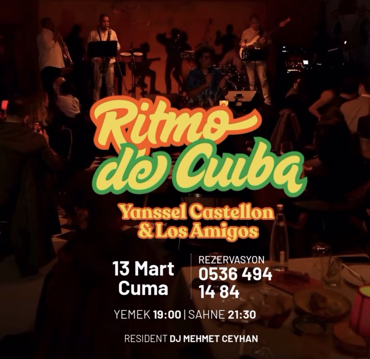 My bass and I will be on the stage with Yanssel Castellon at Cuba 42 Maslak on Friday. Come and dance with us! instagram.com/cuba42maslak
