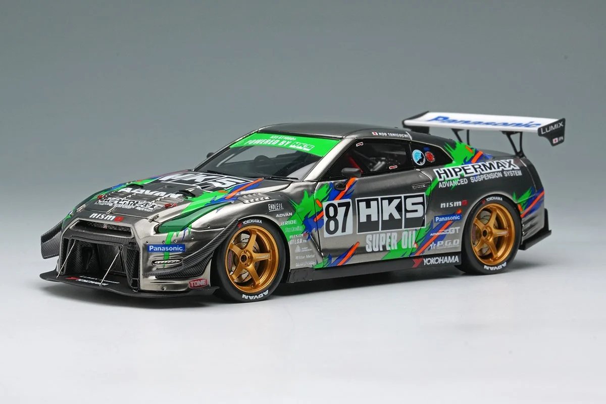 hobbysearch_mc's tweet image. 【ミニカー予約】Make Up(メイクアップ) EIDOLON
1/43 HKS Racing Performer GT1000+ 2025 ブラッククローム / HKSリバリー
予約受付中です！→ 1999.co.jp/11351994
オーストラリアのタイムアタックイベント『WTAC』で、2014年にGT-Rクラス優勝を果たしたマシンを再現
#R35 #HKS #GTR