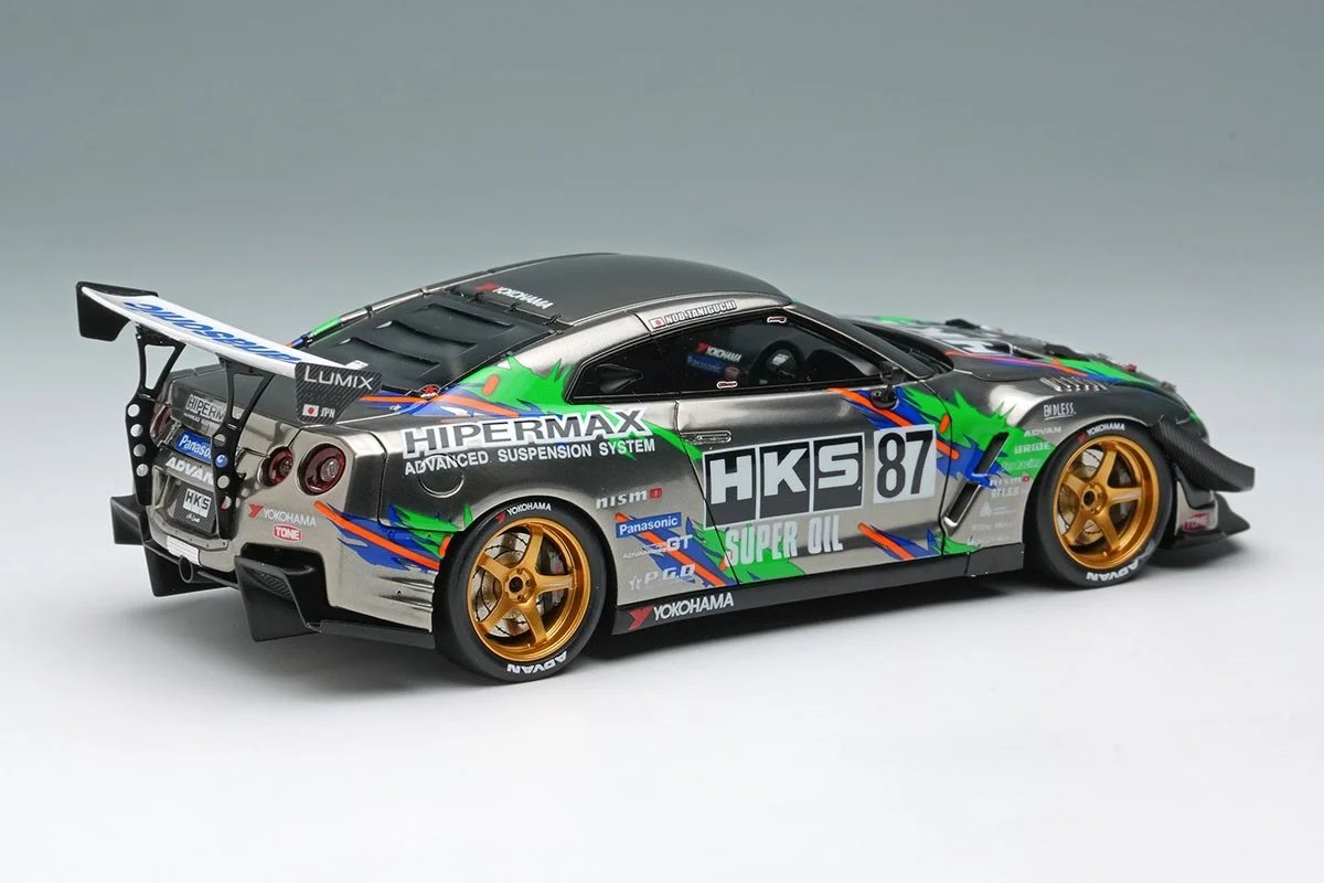 hobbysearch_mc's tweet image. 【ミニカー予約】Make Up(メイクアップ) EIDOLON
1/43 HKS Racing Performer GT1000+ 2025 ブラッククローム / HKSリバリー
予約受付中です！→ 1999.co.jp/11351994
オーストラリアのタイムアタックイベント『WTAC』で、2014年にGT-Rクラス優勝を果たしたマシンを再現
#R35 #HKS #GTR