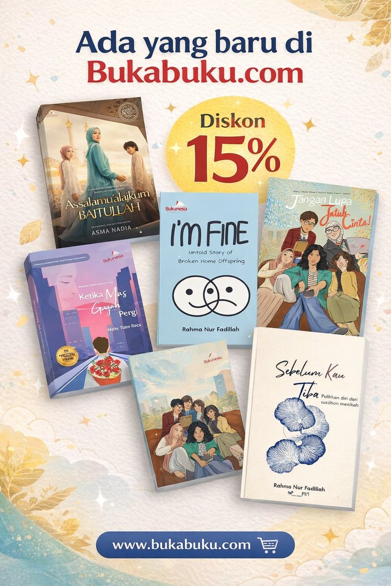 Ada penerbit Baru di Bukabuku... 

yuk dapatkan bukunya dari penerbit @penerbitbukunesia 

Bisa kamu dapatkan Diskon 15%
Klik disini >>
bukabuku.com/browses/produc…

@klubbuku 

#buku #bacaan #bukunesia #bukabuku