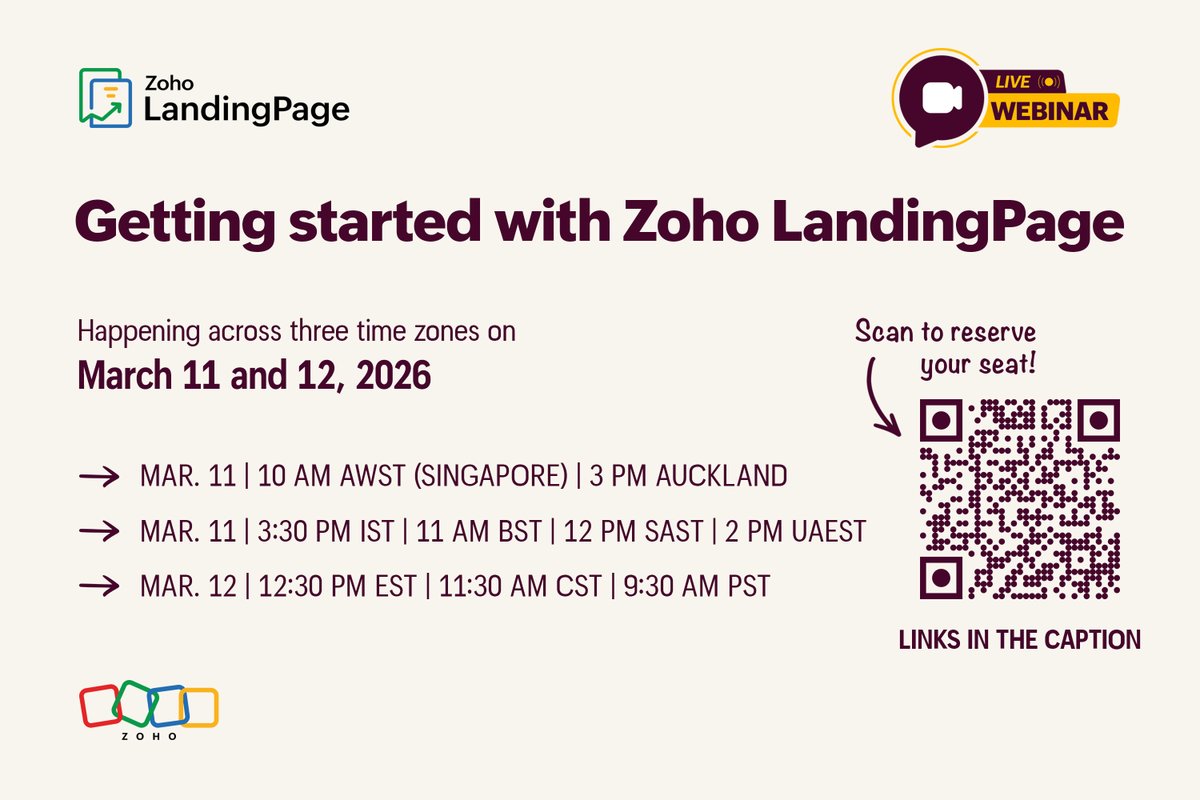 Zoho LandingPage tweet media
