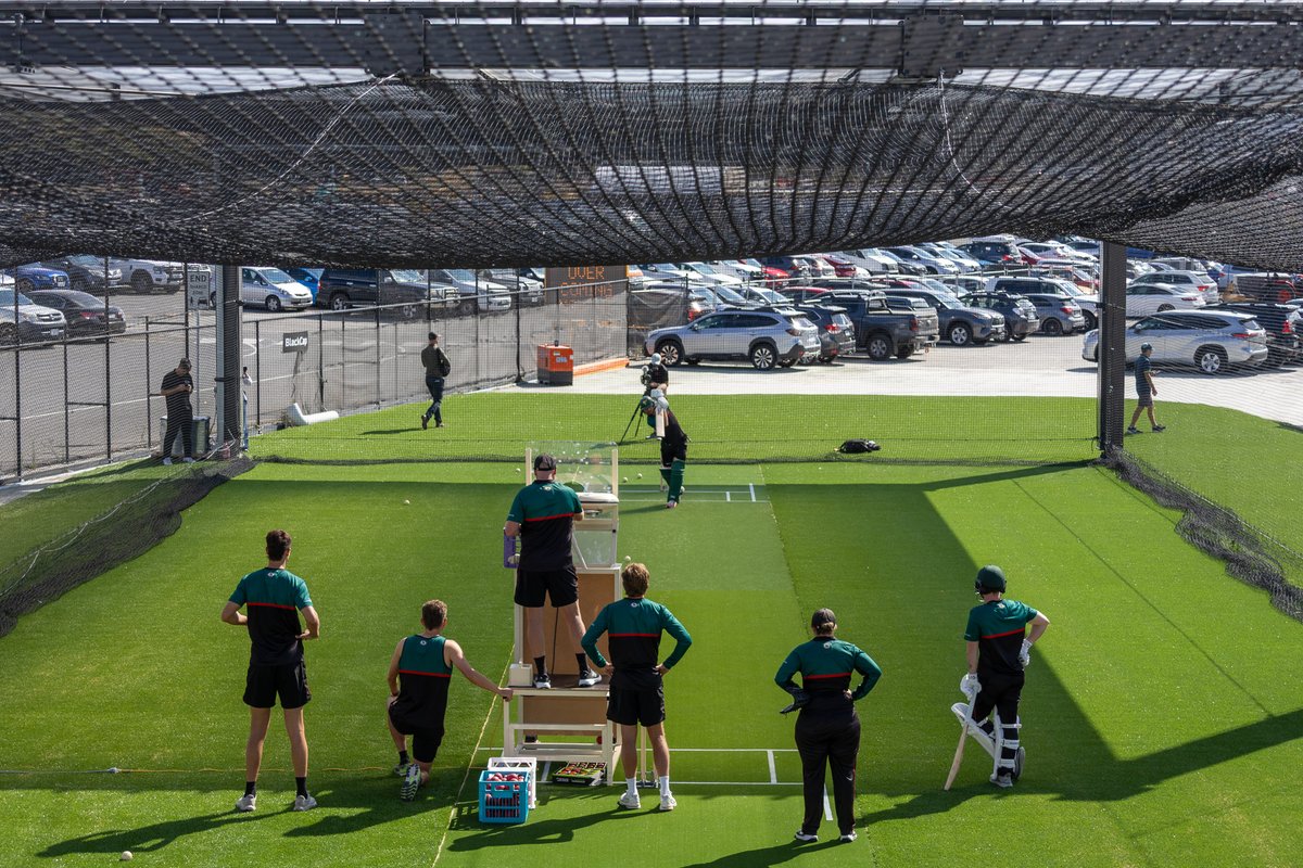crickettas's tweet photo. The first of many net sessions for our Tasmanian Tigers at Mac Point! https://t.co/TyON2JaRfP