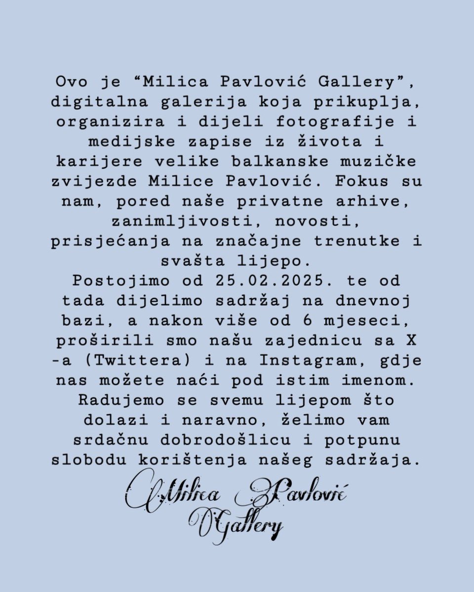 Milica Pavlović Gallery ྀིྀི tweet media