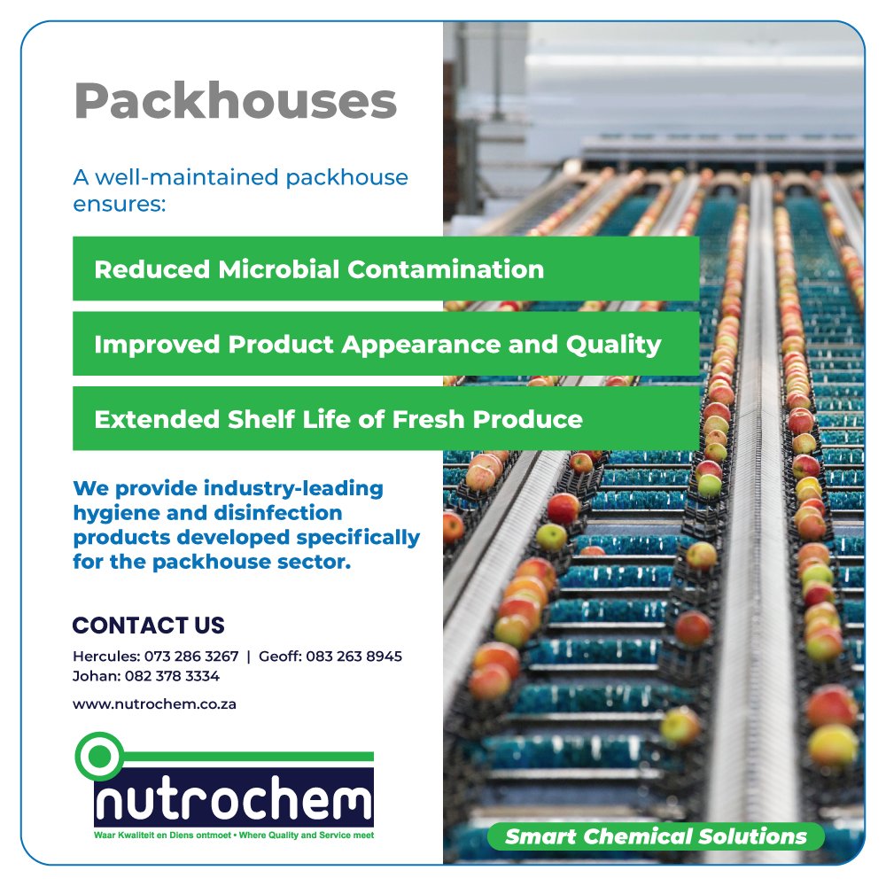 A well-maintained packhouse is a critical control point in your food safety system. 

Our hygiene and disinfection solutions are developed specifically for the packhouse environment — helping you meet audit standards, protect export markets and minimise losses.