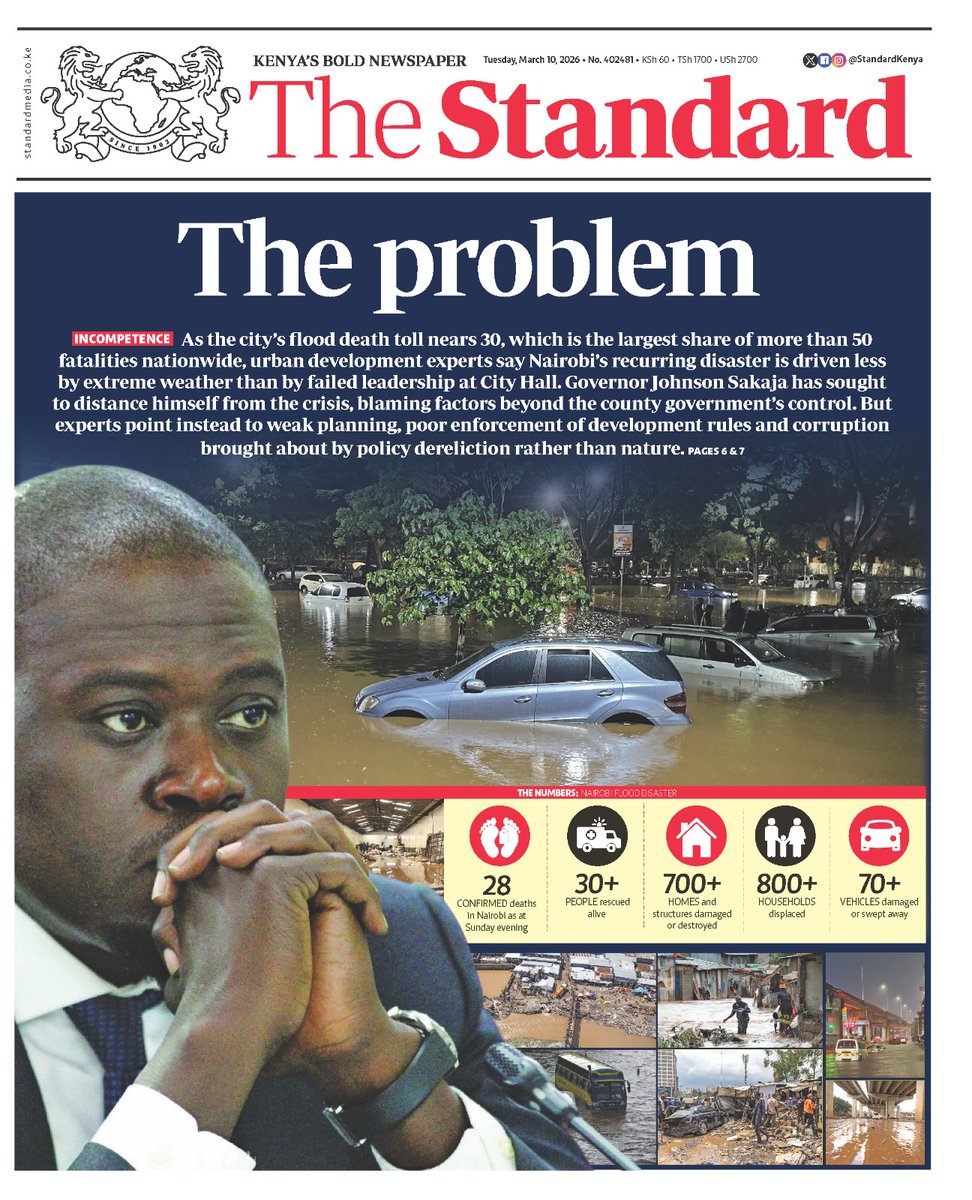 nyanducha's tweet photo. Today's newspaper headlines.
Tuesday, 10th March 2026
Contact #Victorock #Kenya on 0706357055 or info@victorockkenya.com for #Ubibot soil, temperature & humidity IoT #sensors, #Sophos firewalls, #Cisco #Meraki firewalls & switches
#ePaper #Gazeti #Azimio #NTSA #Trillion #Junet https://t.co/vIRp7odebG