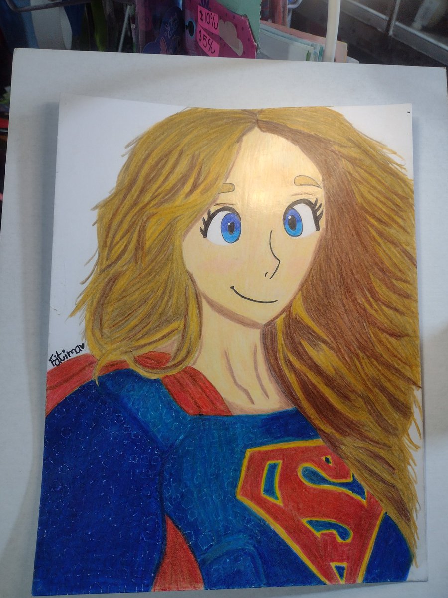 SuperGirl Melissa Benoist 💙
I’m not a profesional; but I really like this 👩🏻‍🎨🎨🖌️✏️
~Dibujo de manera tradicional 🎨
 #traditionalartist 
<a href="/TheCWSupergirl/">Supergirl</a>
