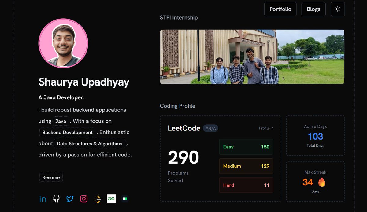 Hey devs 👋

I have a personal portfolio and I’m looking to improve it.

Currently most of the content is static. Should I convert it to dynamic (API/CMS)? Also looking for tips on image optimization and performance improvements.

Any suggestions would help 🙌

#WebDev #Portfolio