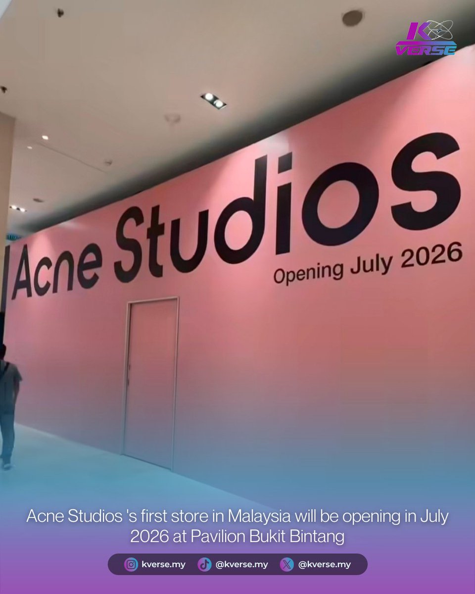 kverseMY's tweet photo. Acne Studios is opening in Malaysia soon 🇲🇾

Now the real question…
will global ambassador Johnny Suh show up? 👀

#AcneStudios #JohnnySuh #NCT127 #KVerseMY https://t.co/Sj9WnqObf1