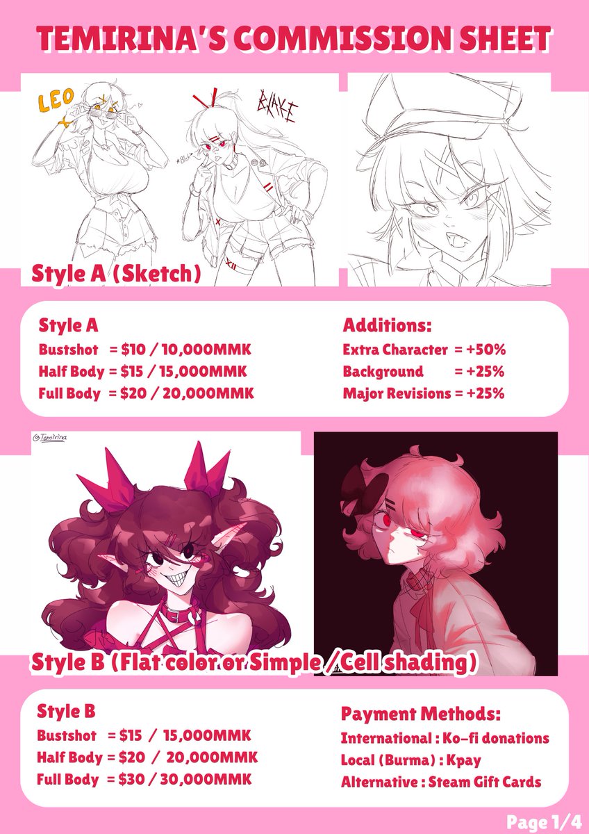 TemirinaT's tweet photo. COMMISSIONS OPEN

I want money PLEASE commission me!

Im also gonna start posting on here again I NEED the Clout!!! https://t.co/yI35FVFWeJ
