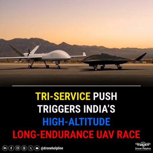 India Advances HALE UAV Plans as Tri-Service Requirements Shape Long-Range Unmanned Capability Expansion.

Source - idrw.org/indias-hale-ua… 
 
#DroneHelpline #Dronenewsdaily #DroneTechnology