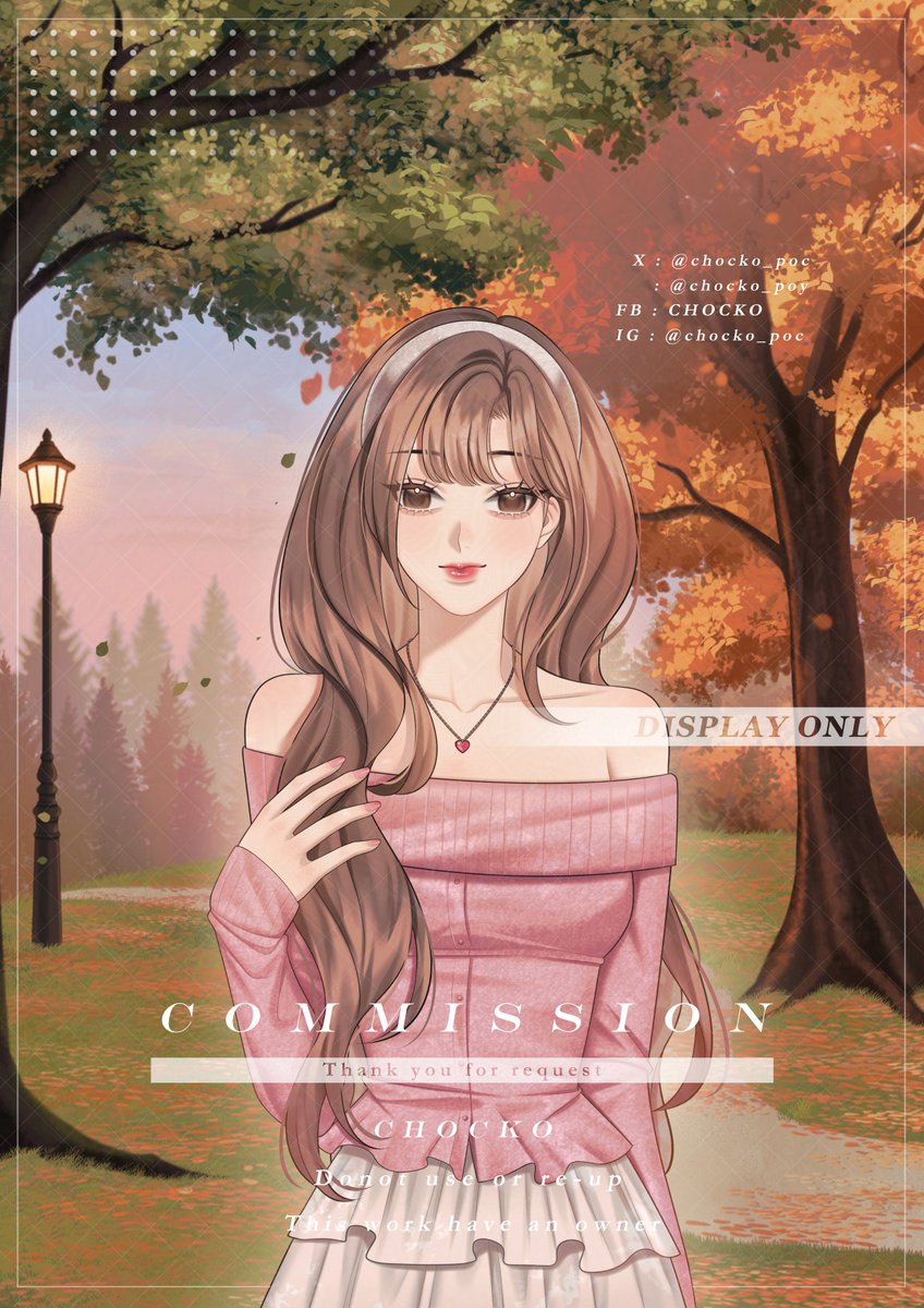 (2025)
(Type) : ภาพประกอบ  

🌳🍁 

#CHOCKOcommission 
#commissionTH #ปกนิยาย