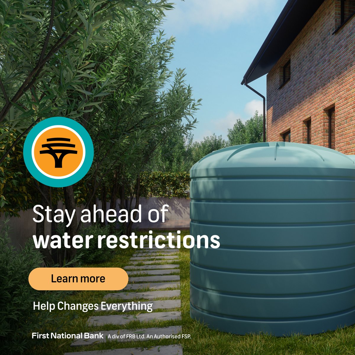 FNBSA's tweet image. We’re helping you navigate water restrictions 💧🙌 Get peace of mind with water backup solutions like Municipal Backup or Rainwater Harvesting 🌧️. Use flexible payment options with FNB Connect to secure your water future today. #FNB #WaterWise