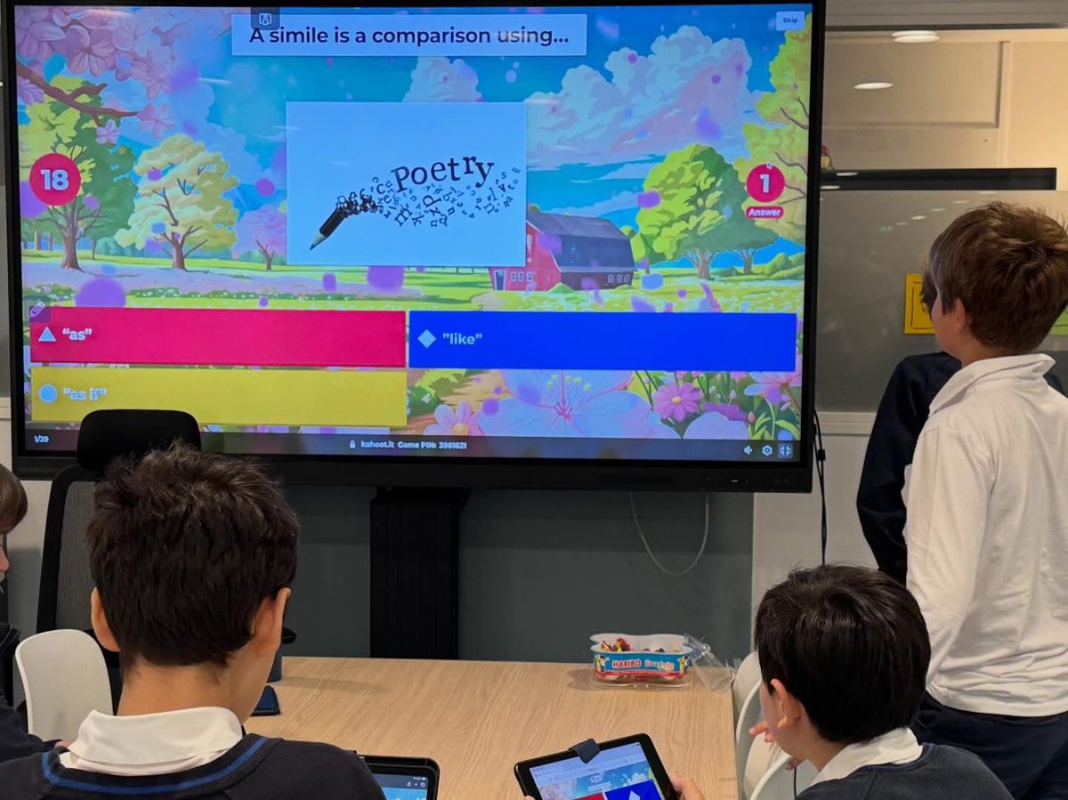 ISMonaco's tweet photo. Today during break time in Lower Secondary, our students had a blast with a student-led Kahoot quiz on the theme of poetry! 📚
What fun to test their knowledge and celebrate Book Week together! 🙌
#BookWeek #Poetry #Kahoot https://t.co/yY6lKGf4Ti