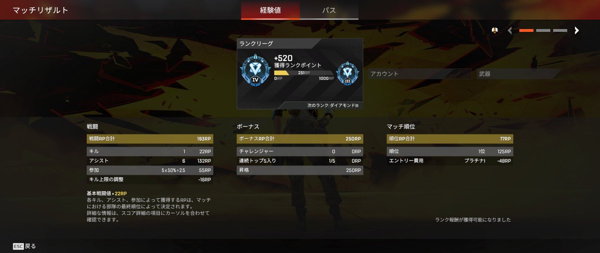 おかげさま～で、ダイヤ💎到達いたしました♥
これで３つ付けれるようになるぅ～‼
今日の配信アーカイブ張っておきますぅ。
今後の目標としてはマギねぇもっとうまく使えるようにフィジカル強化と、年末くらいにマスター目指します(｀･ω･´)ゞ
youtube.com/watch?v=Mmc5Fr…