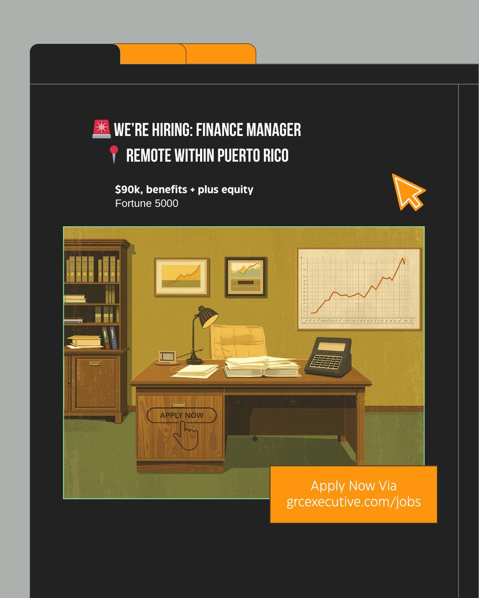 🚨 WE’RE HIRING: Finance Manager📍 Remote | Puerto Rico
👉 Apply here:
ow.ly/7Su450YrrSk
#FinanceManager #FinanceJobs #AccountingJobs #PuertoRicoJobs #RemoteJobs #FinanceCareers #AccountingJobsPR #HiringNow