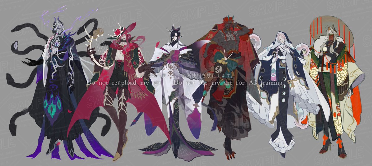 xiuix444's tweet photo. oc
冒険者パーティをキャラデザ
やっぱり和風中華ファンタジーが好き！
(全員男です) https://t.co/MyQp7BNtCl