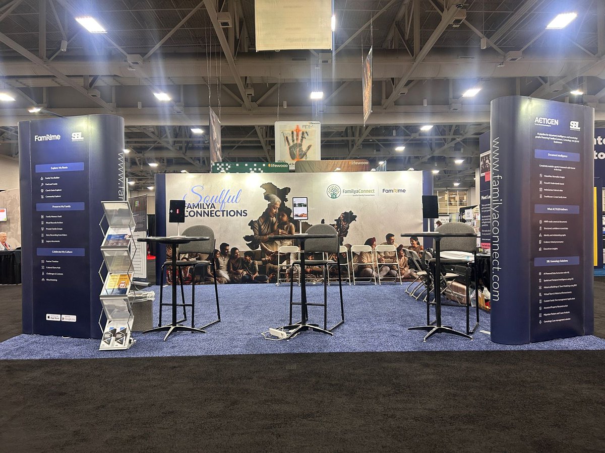 SBLCorpSolution's tweet photo. Back from an amazing time at #RootsTech2026 in Salt Lake City! Connecting with genealogy leaders and discussing AI, digitization, and the future of our field was inspiring. Thank you to everyone who visited SBL at Booth #1028! Excited for the collaborations ahead! #Genealogy #SBL https://t.co/bAF17ybsHH