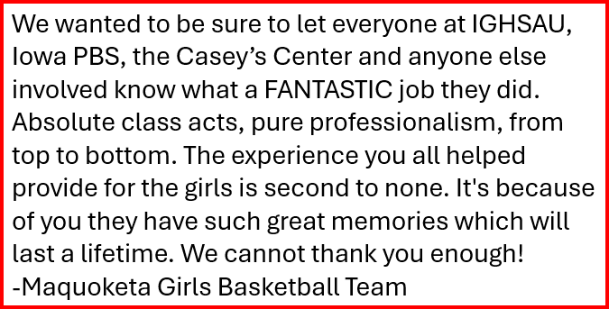 maqgirlshoops's tweet photo. @IGHSAU @IowaPBS @CaseysCenter https://t.co/J99CDQPBbp