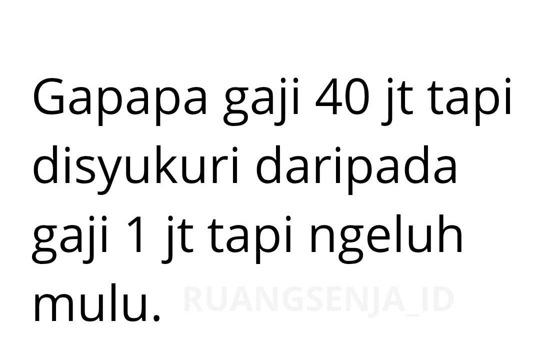 Banyak-banyak bersyukur