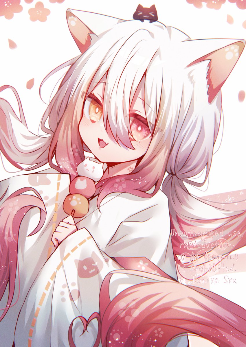 Post by 狐巳夜シュウ on X: 桜色の猫耳巫女