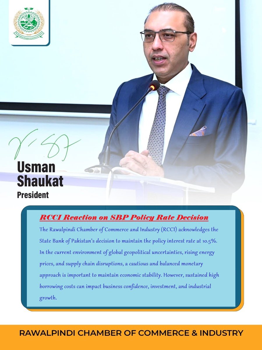 Rawalpindi Chamber of Commerce & Industry tweet media