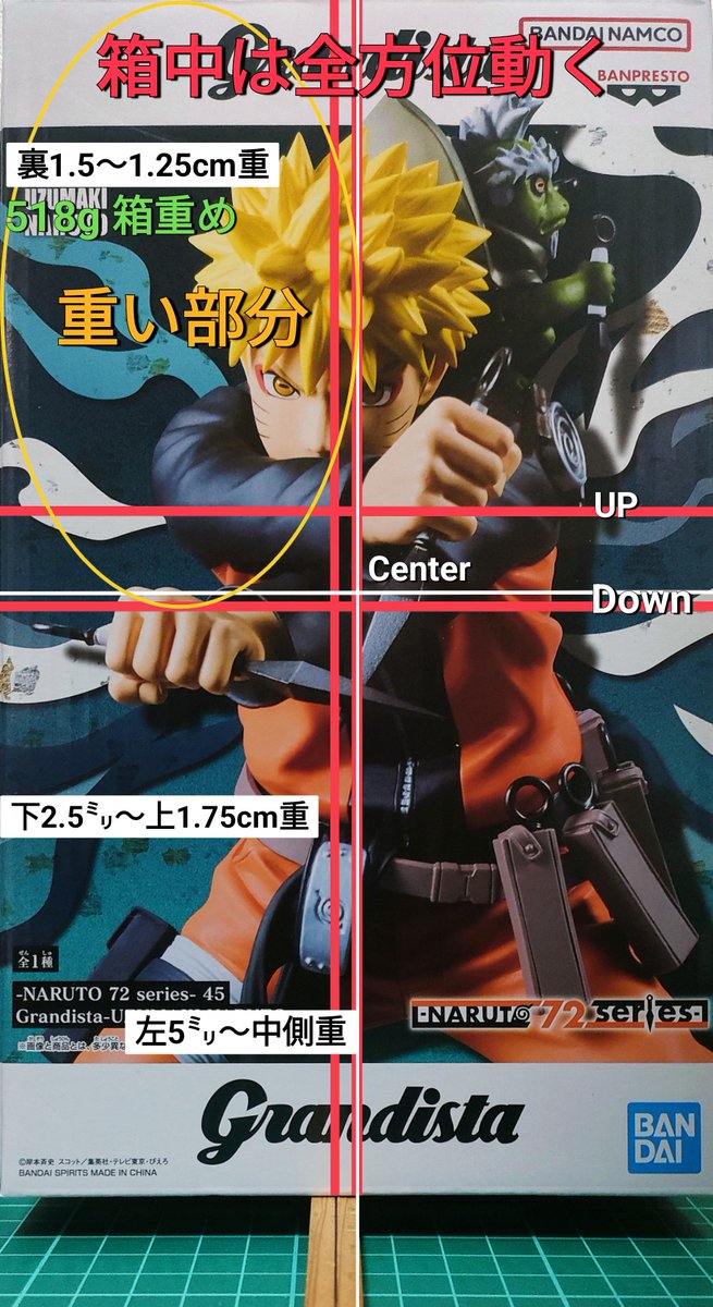 重心情報 -NARUTO 72 series- 45 Grandista-UZUMAKI NARUTO- ⚠️入れ