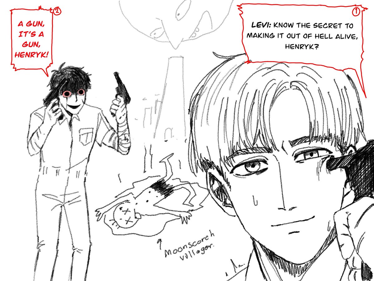Sethcosis's tweet photo. Levi’s Survival Tips
#Levi #Henryk #fearandhungetermina #fearandhungerfanart https://t.co/FWykKFFDYa