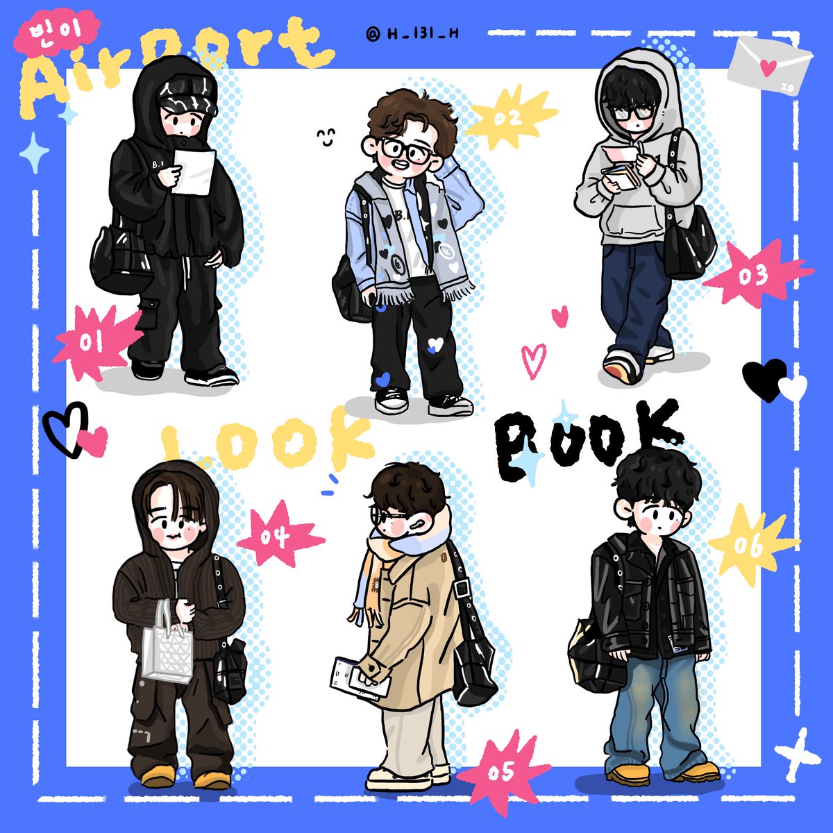 💙B.I’S AIRPORT LOOKBOOK✈️👀✨

#김한빈 #HANBIN #비아이 #BI #FANART