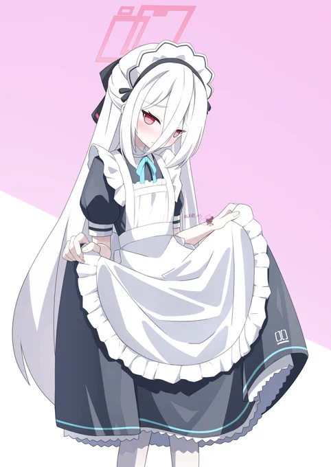 ケイちゃんメイド服着て #ブルアカ