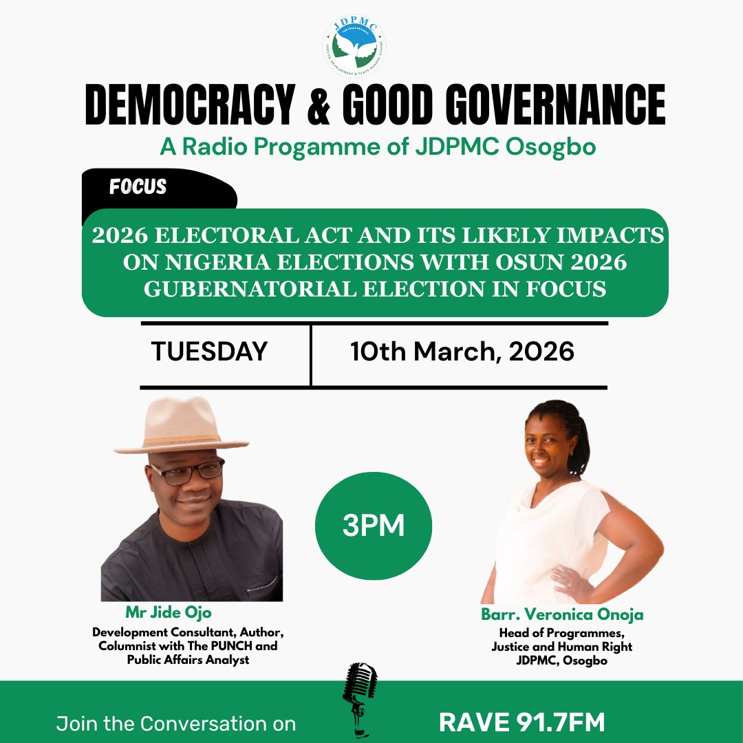 Justice Development and Peace Makers' Centre tweet media