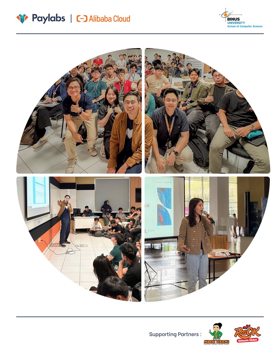 PaylabsID's tweet image. It's a wrap! 🎉 Terima kasih seluruh peserta Mini Hackathon 2026 bersama Paylabs, Alibaba Cloud Indonesia, &amp;amp; BINUS! 

Kalian udah tunjukin semangat inovasi yang luar biasa. Sampai bertemu lagi! 🚀

#Paylabs #PaymentGateway #AICloud