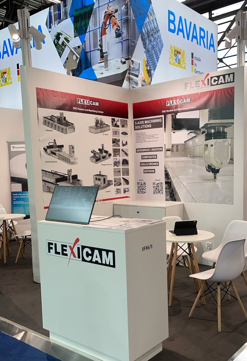 FlexiCAM's tweet photo. Meet the FlexiCAM team at JEC World 2026.

Visit us at the Bavarian Pavilion and explore our high-performance CNC machining solutions for advanced composite materials.

📍 Hall 5 – Stand 5F86
📅 March 10–12, 2026

More details: https://t.co/81WGKrxeGg

#FlexiCAM #JEC #CNC https://t.co/RTDZaUcR56