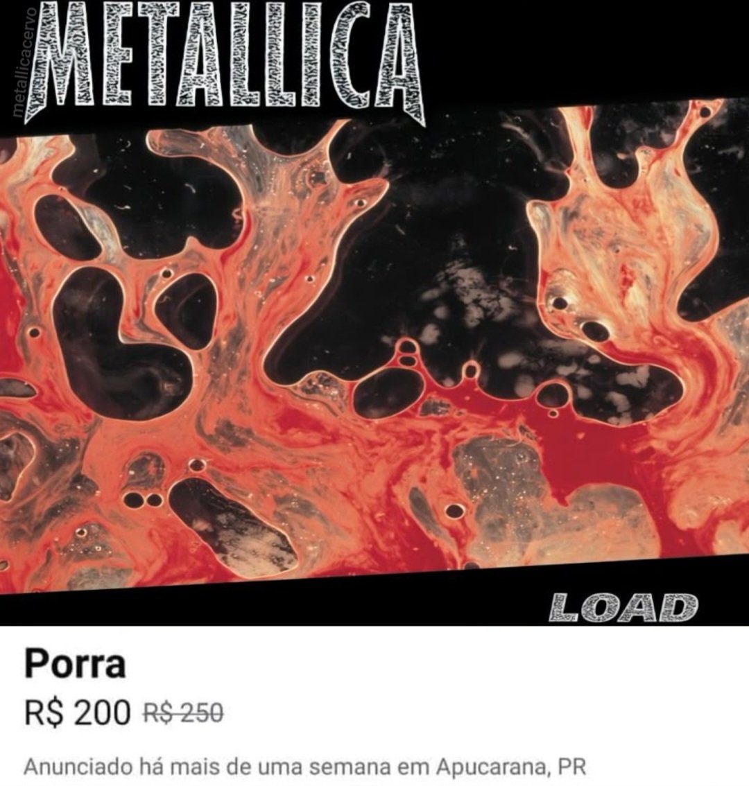 acervo metallica tweet media