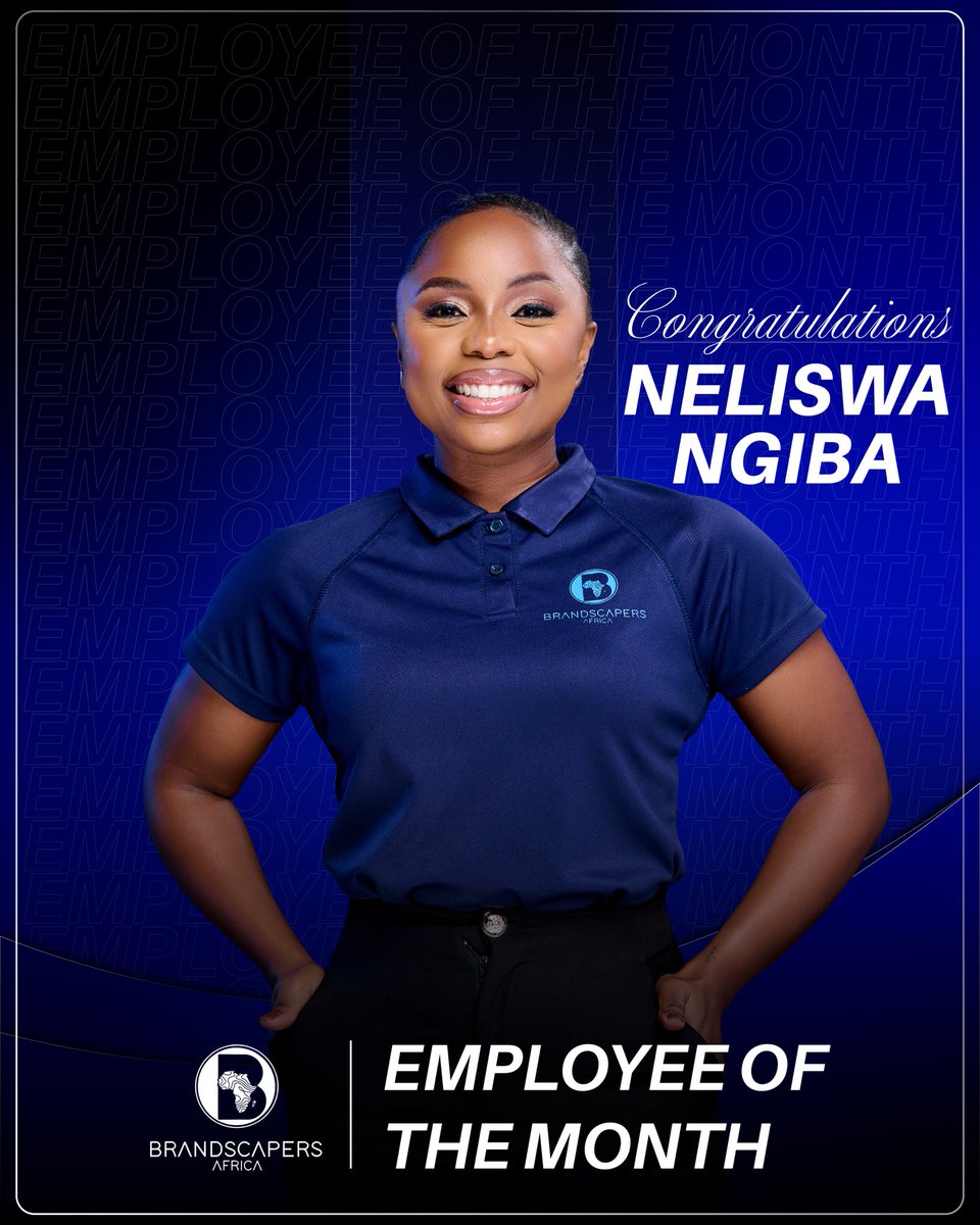 Neliswa Ngiba is recognised for her dedication, professionalism, and consistent commitment to excellence continue to make a meaningful impact on the team and the work we deliver. Thank you for embodying the spirit of hard work and passion that drives our organisation forward.