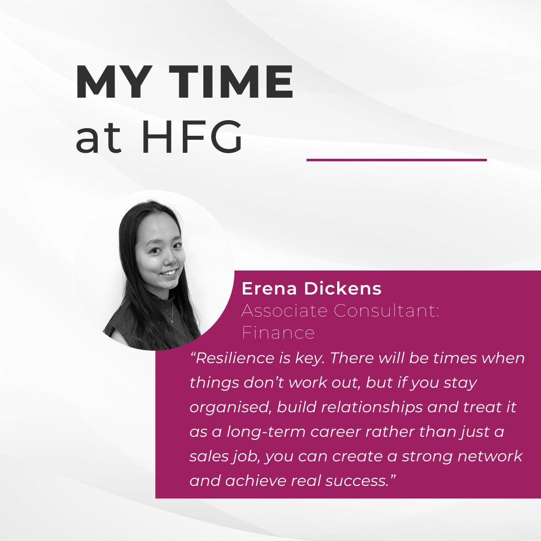 HFGInsuranceRec's tweet photo. My Time at HFG – featuring Erena Dickens! 🎙️

We caught up with Erena, Associate Consultant in our Finance team, to hear about her journey into recruitment, her first impressions of HFG &amp; what she’s learned so far.

https://t.co/CzuTqPiB4X

Career at HFG:
https://t.co/QRptGSImSj https://t.co/i7HXCw4w0l