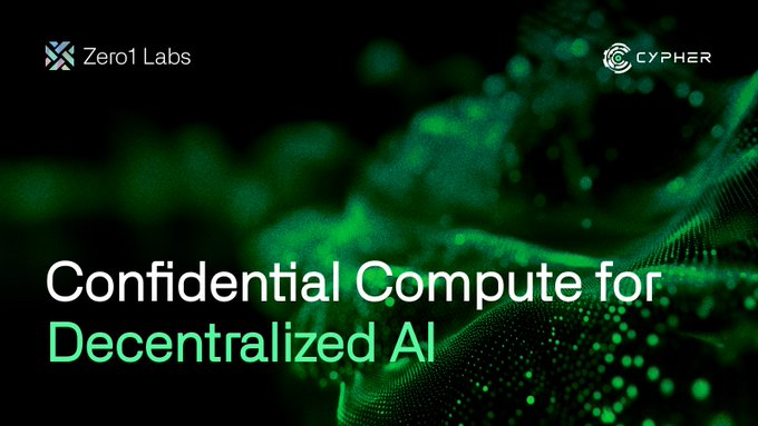 TheMo0ndalorian's tweet photo. 🤖🔐Confidential AI Is Finally Here — And It Changes Everything 🔐🤖

AI is entering a new phase — one where intelligence no longer requires sacrificing privacy. That’s why the technology emerging around @zero1_labs $DEAI is so exciting. 👀👇

✅ At the center of this shift is Cypher’s FHE-EVM, a new infrastructure layer purpose-built for confidential AI.
✅ For the first time, AI can compute on data it never actually sees.
✅ Using Fully Homomorphic Encryption (FHE), inputs stay encrypted during the entire computation process. 
✅ This unlocks a new category of decentralized applications where AI + privacy + blockchain can finally work together.
✅ Developers can deploy decentralized AI systems that analyze sensitive information while keeping it completely private.

The implications span across multiple industries:
🧬 Healthcare — analyze patient data while preserving privacy
💰 Finance — run risk models on encrypted financial data
🏢 Enterprise AI — collaborate without exposing proprietary datasets
🧑‍💻 Personal AI agents — securely process user information
📊 Data marketplaces — monetize data without revealing it

While the general crypto market sentiment remains extremely negative, the team behind FHE-EVM and the $DEAI ecosystem is choosing a smarter path: quietly building. 🧠

Instead of burning resources on marketing that would likely evaporate in this environment, the focus is on developing the foundations of Confidential AI infrastructure — where AI can compute on data it never sees. 🤝

Because of the current market conditions, $DEAI prices now reflect a face-melting discount (for investors with some month of patience), even below typical ICO seed levels. 🤯🔥

As always: invest only what you can afford to lose.
