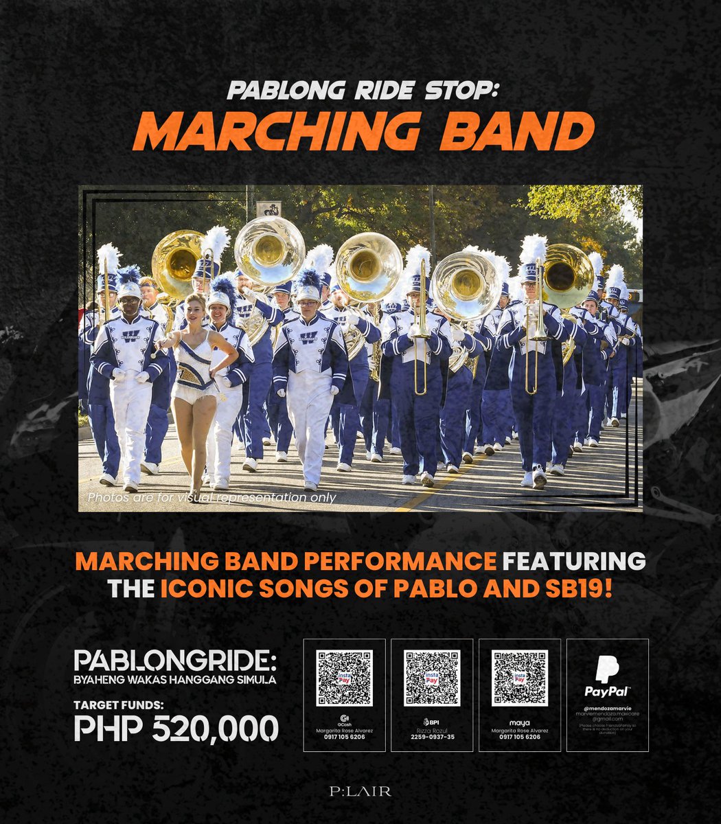 Drums. Horns. Voices singing together. 🎺

Get ready to sing and march to the iconic songs of Pablo and SB19 with our marching band! 🎺🔥

From the first beat to the last note, let’s make the entire grounds echo with our voices.

Let’s raise the volume up!

Be part of the music: