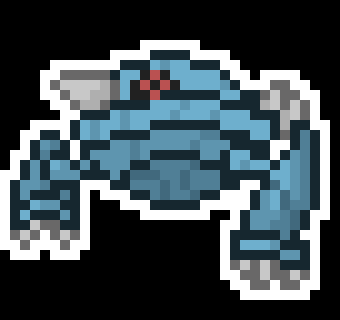 Touzirou_P's tweet photo. 悪くないんだけど!腕のいかつさがちょっと足りないかも #ドット絵 #pixelart #練習 #メタング #Metang https://t.co/9s22upDItI