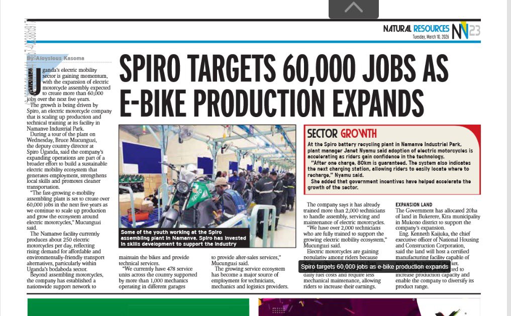 SPIRO Uganda tweet media