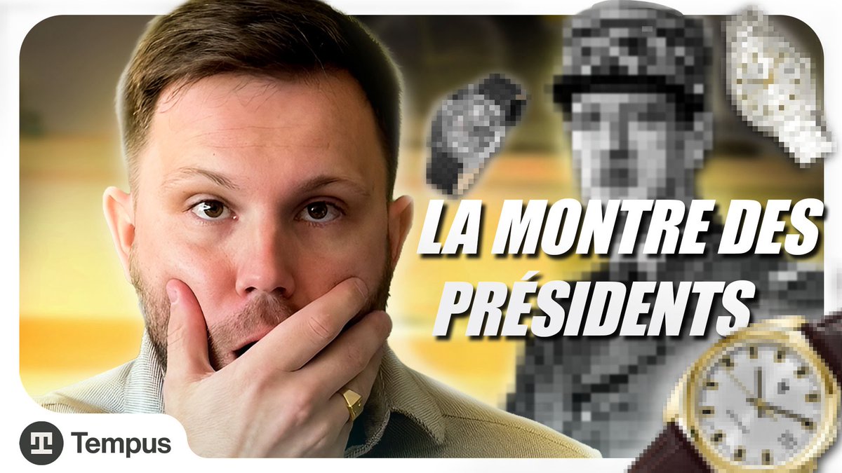 TempusShop's tweet photo. Nouvelle vidéo YouTube. 

LA MONTRE DES PRÉSIDENTS 🇫🇷

@MrTempus_ 
Lien en dessous https://t.co/314XgxjaYM