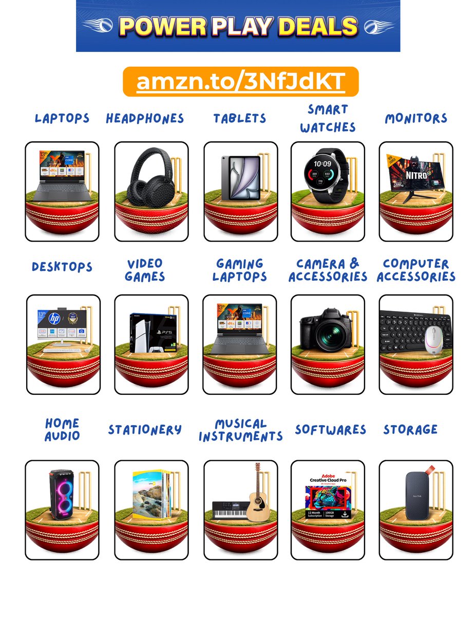 startupkatha's tweet image. Blockbuster deals. Power Play prices. Score big on tech deals — discounts from 45% to 80%. Laptops, headphones, tablets, cameras, wearables, home audio, gaming and more — the whole lineup is here. Explore the categories 👇Link in first reply
#AmazonDeals #TechDeals #AmazonFinds