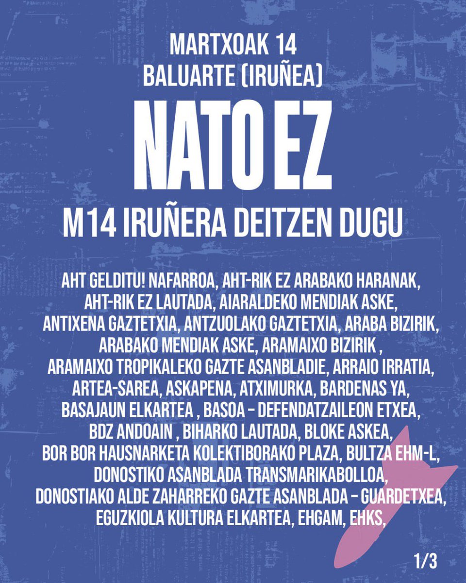 EHDonbass's tweet photo. Euskal Herria - Donbáss Elkartasun Komiteak bat egiten du larunbateko manifestazioarekin 

El Comité de Solidaridad Euskal Herria - Donbass se adhiere a la manifestación del sábado

Le Comité de Solidarité Pays Basque - Donbáss se joint à la manifestation de samedi https://t.co/L5PwR8mVbM