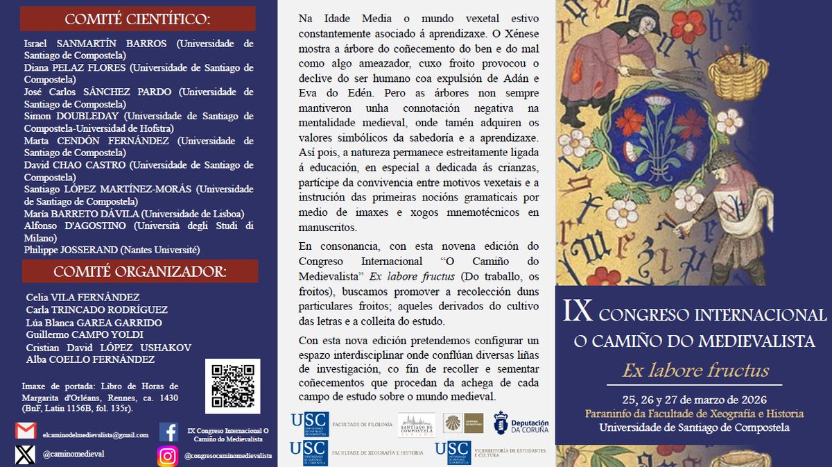 Congreso Internacional “O Camiño do medievalista” tweet media