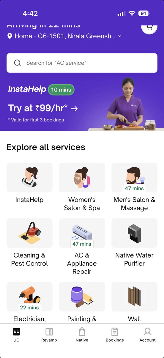 18Vivekpant's tweet photo. Insta service is a big fraud, their campaign team first informed us that the service will available but it got expired in one month ⁦@UrbancompanyPr2⁩ ⁦@_urbancompany⁩ https://t.co/um8p2XEKkq
