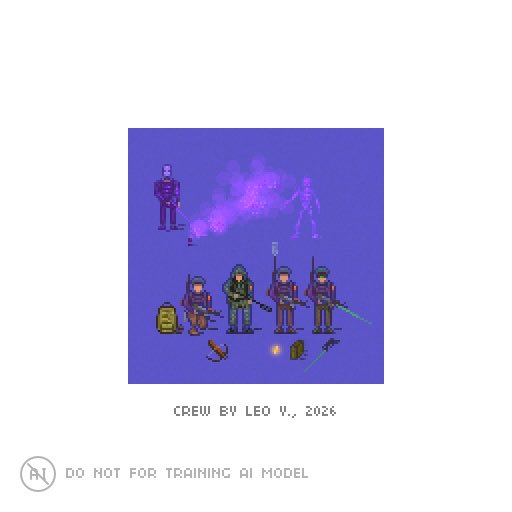 leoy_io's tweet photo. Crew #pixelart #ドット絵 https://t.co/7EyP1Kd8BD